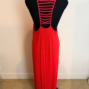 Forever 21 Vibrant Red Backless Dress